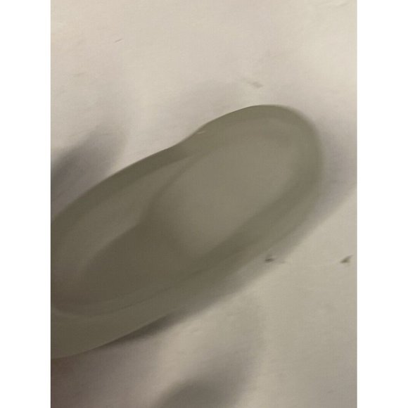 MCM Frosted Glass Figural Dutch Wooden Clog Shoe Ashtray READ - Picture 7 of 11